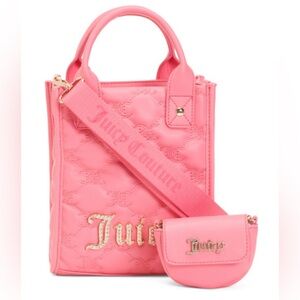 NWT Juicy Couture Pink Lemonade Mini Bag with Gold Accents